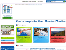 Tablet Screenshot of ch-aurillac.fr